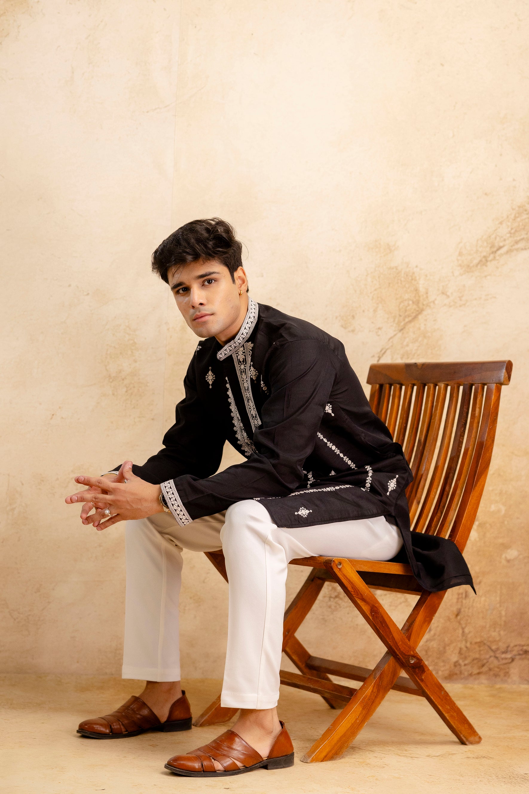 EMBROIDERED & SEQUIN KURTA