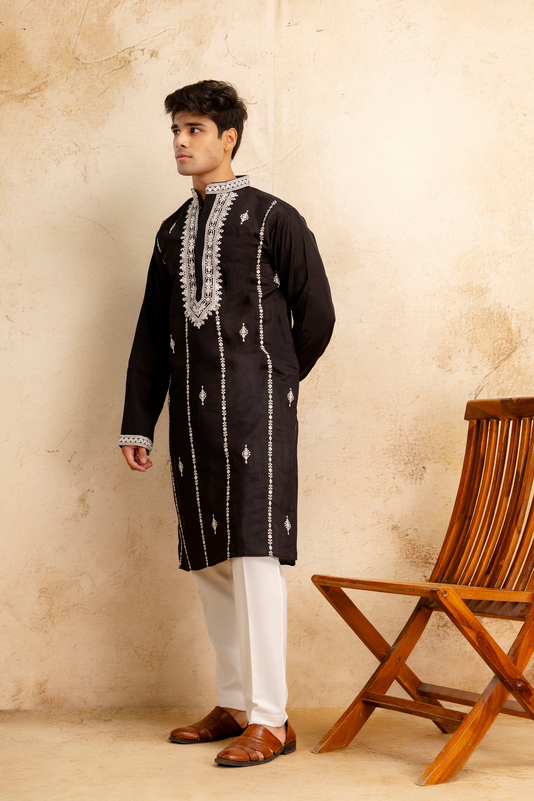 EMBROIDERED & SEQUIN KURTA
