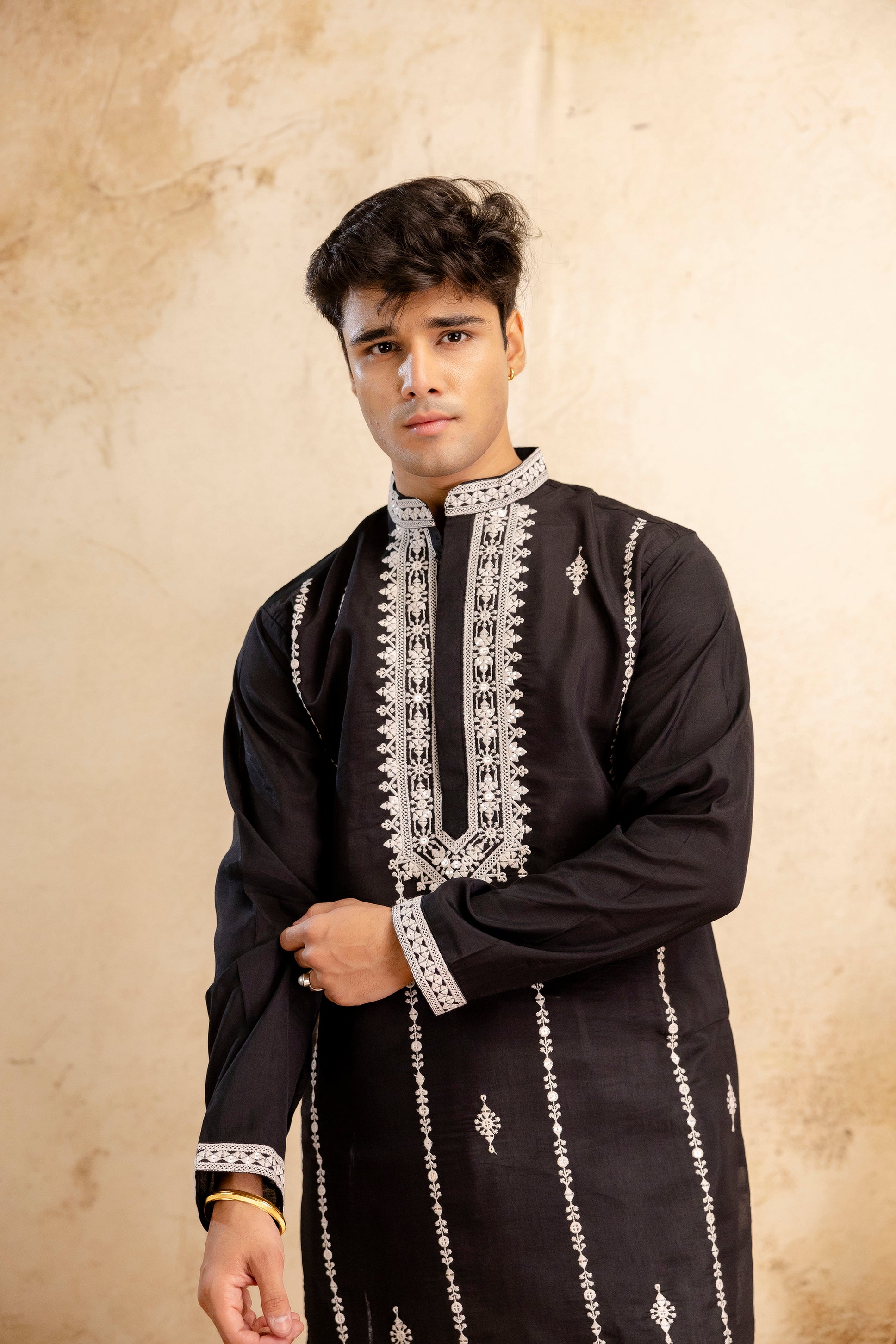 EMBROIDERED & SEQUIN KURTA