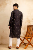 Embroidery Work Silk Kurta For Man