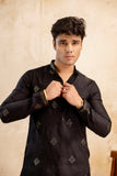Embroidery Work Silk Kurta For Man