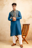 EMBROIDERED & SEQUIN KURTA WITH NEAK WORK