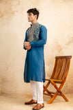 EMBROIDERED & SEQUIN KURTA WITH NEAK WORK