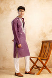 Embroidery Work Silk Kurta For Man