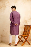 Embroidery Work Silk Kurta For Man