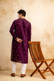 Embroidery Silk Kurta For Man