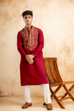 EMBROIDERED & SEQUIN KURTA  WITH NEAK WORK