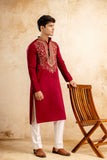 EMBROIDERED & SEQUIN KURTA  WITH NEAK WORK