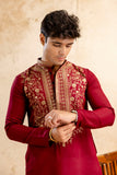 EMBROIDERED & SEQUIN KURTA  WITH NEAK WORK