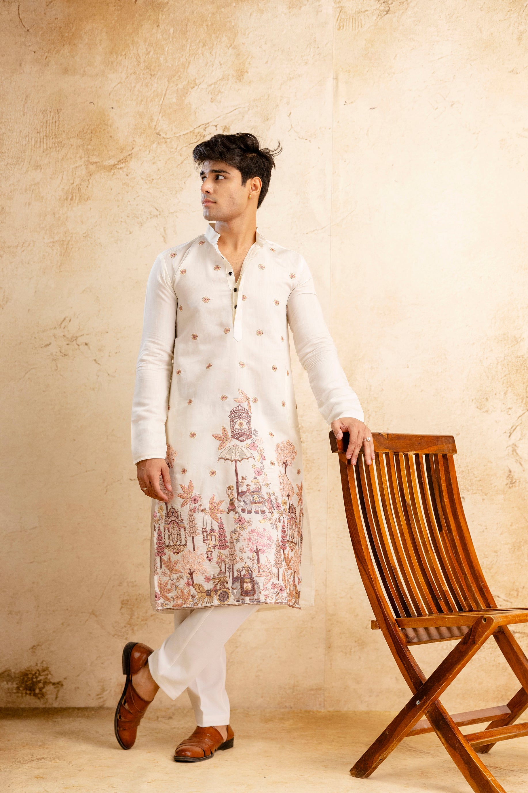 EMBROIDERED & SEQUIN KURTA