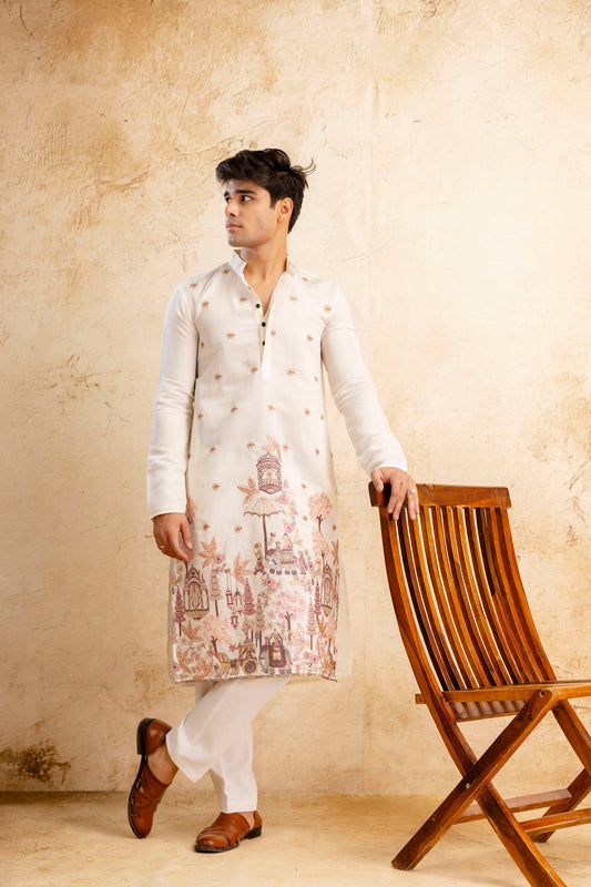 EMBROIDERED & SEQUIN KURTA