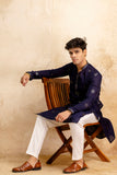 Embroidery Work Silk Kurta For Man
