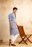 Embroidery Work Silk Kurta For Man