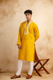 EMBROIDERED & SEQUIN KURTA WITH NECK