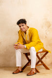 EMBROIDERED & SEQUIN KURTA WITH NECK