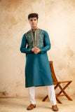 EMBROIDERED & SEQUIN KURTA WITH NEAK WORK