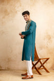 EMBROIDERED & SEQUIN KURTA WITH NEAK WORK