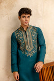 EMBROIDERED & SEQUIN KURTA WITH NEAK WORK