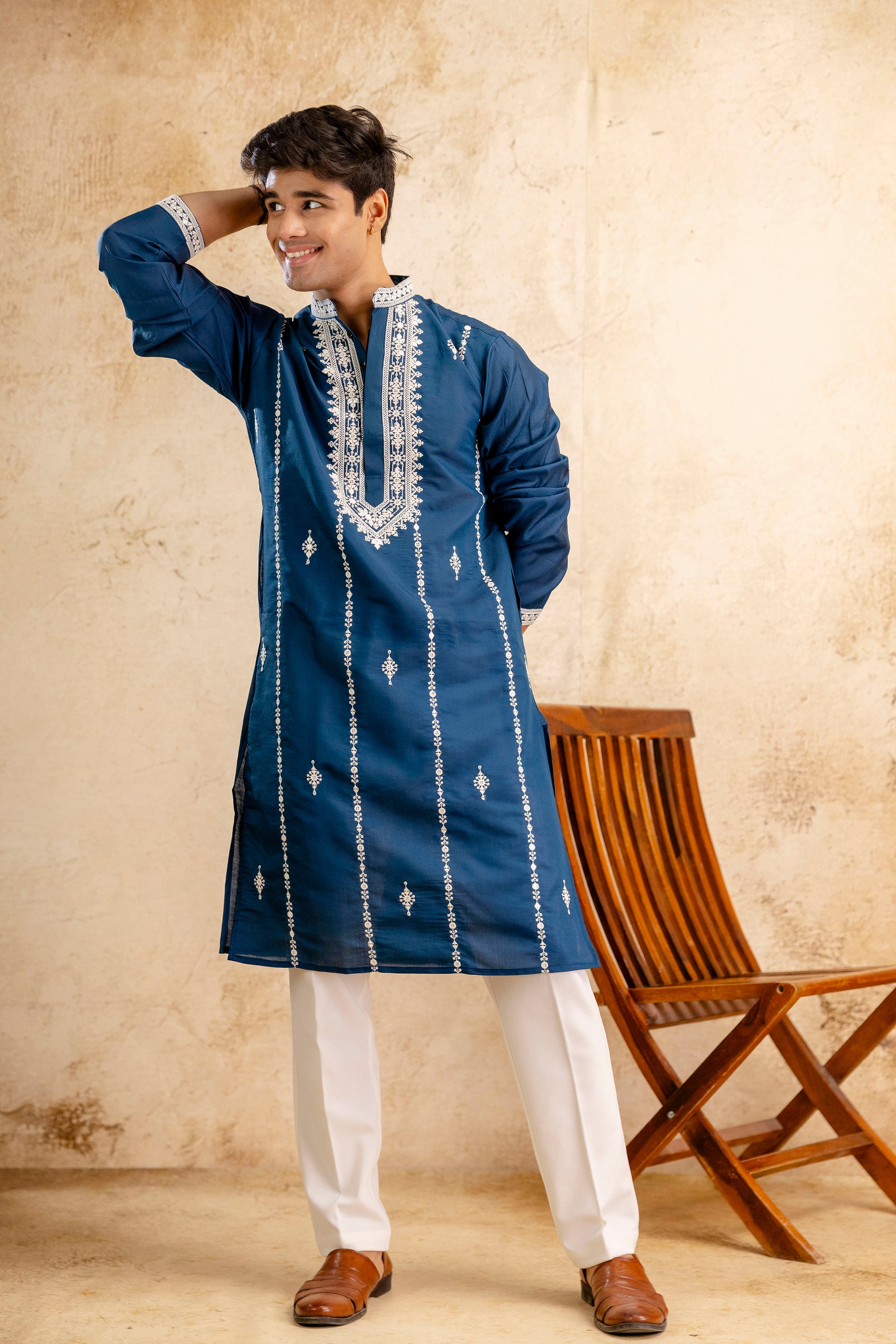 EMBROIDERED & SEQUIN KURTA