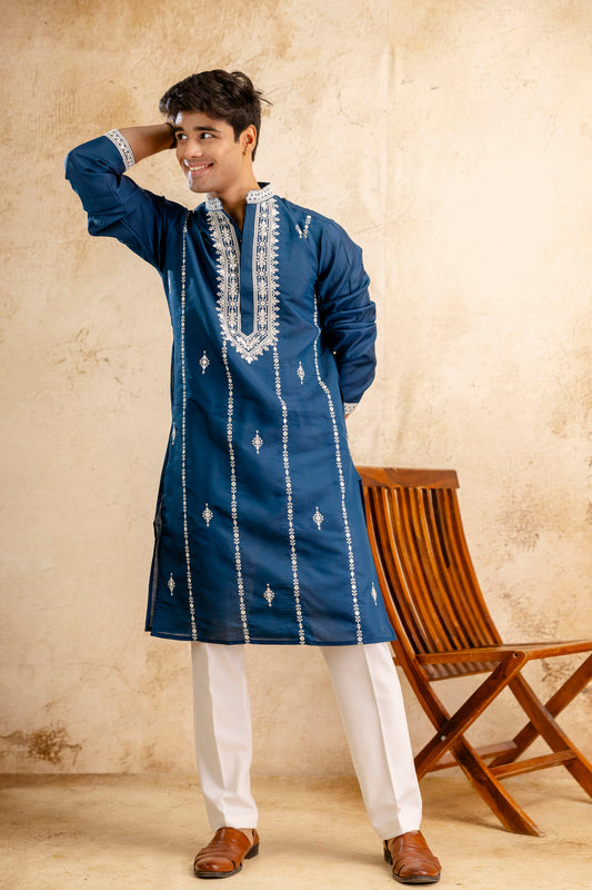 EMBROIDERED & SEQUIN KURTA