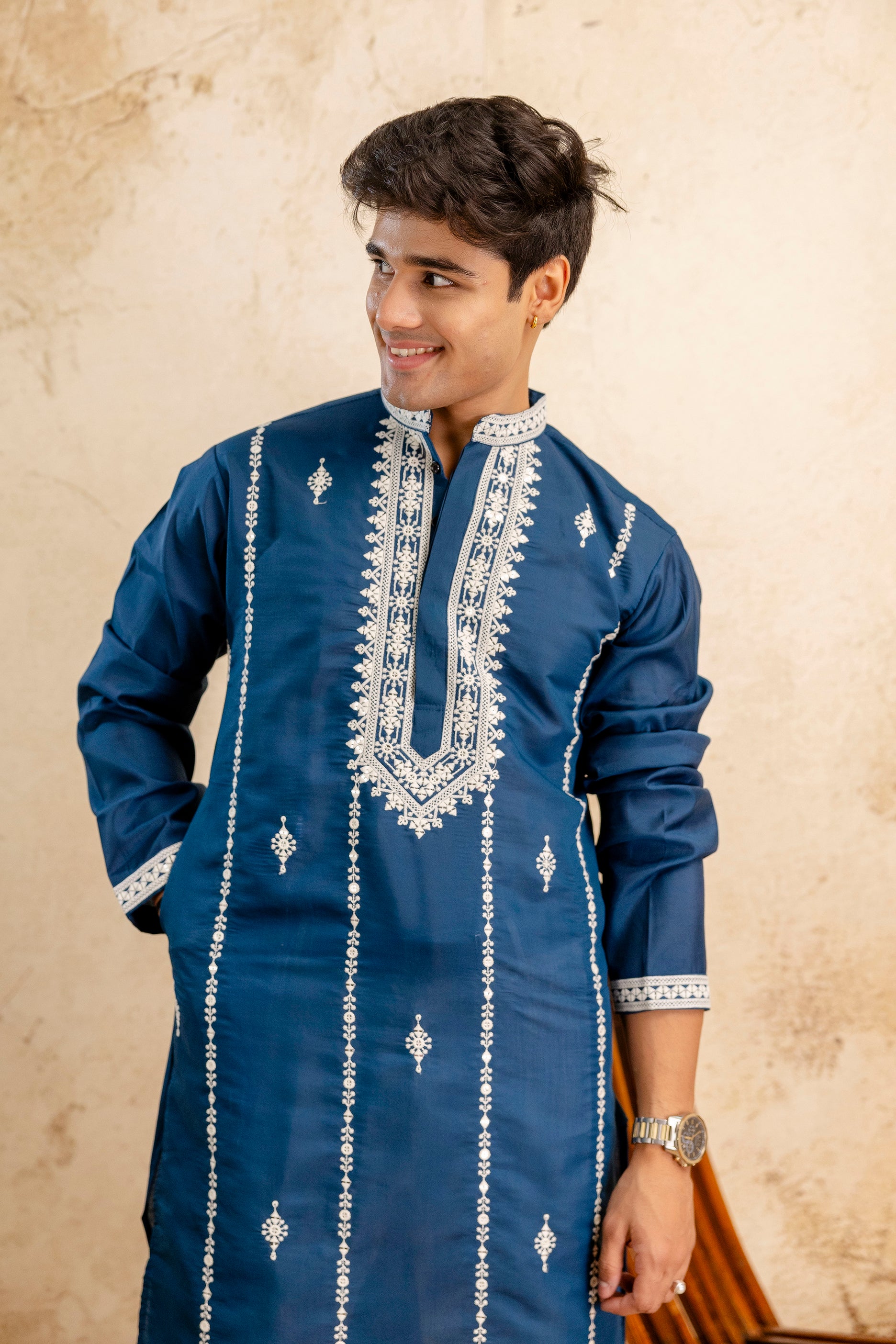 EMBROIDERED & SEQUIN KURTA