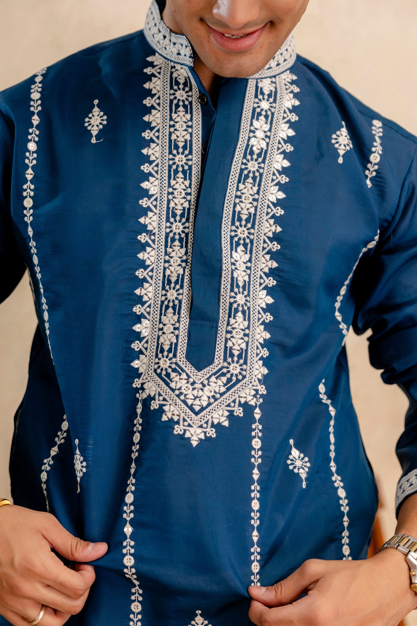 EMBROIDERED & SEQUIN KURTA