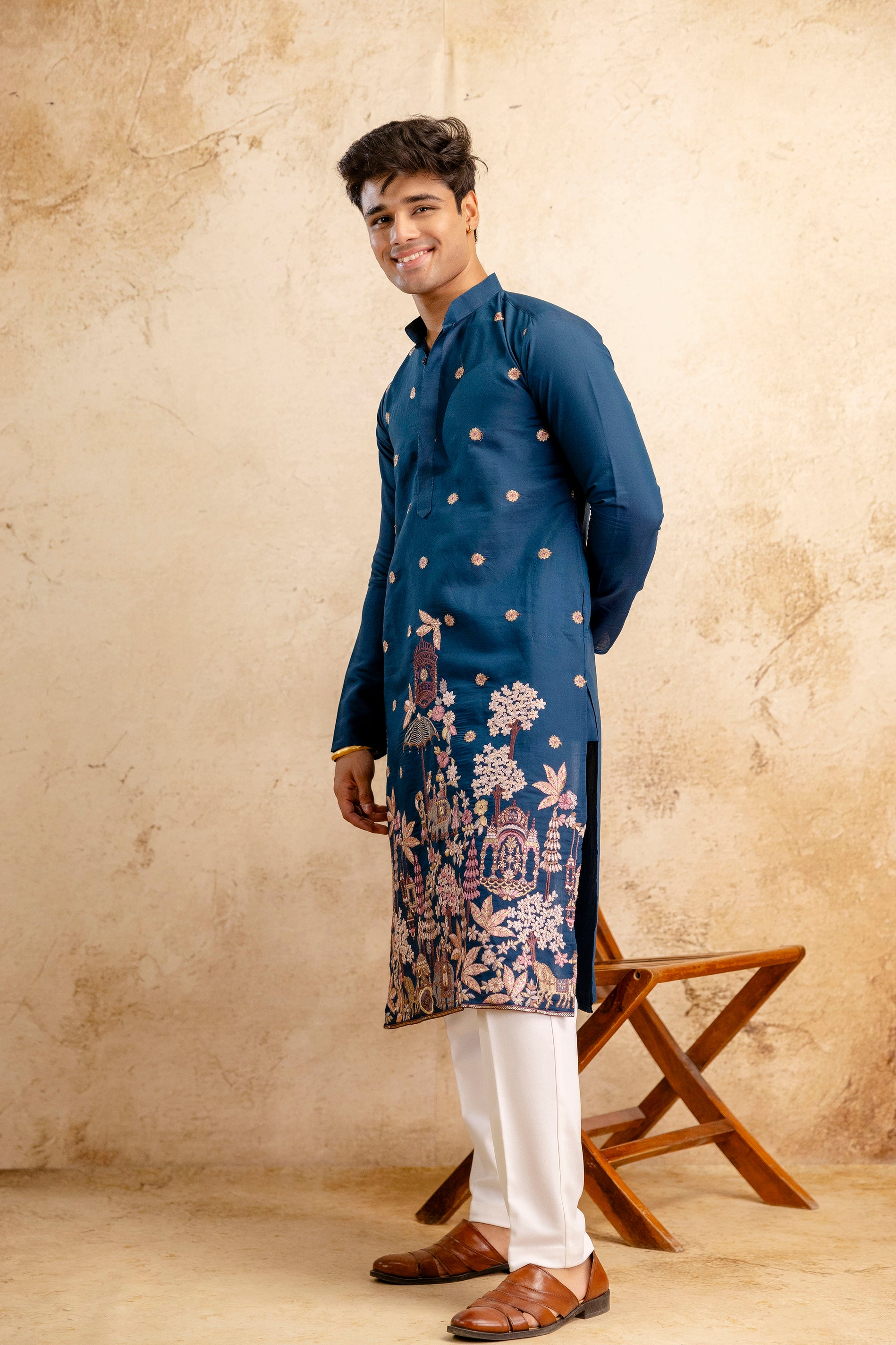 EMBROIDERED & SEQUIN KURTA