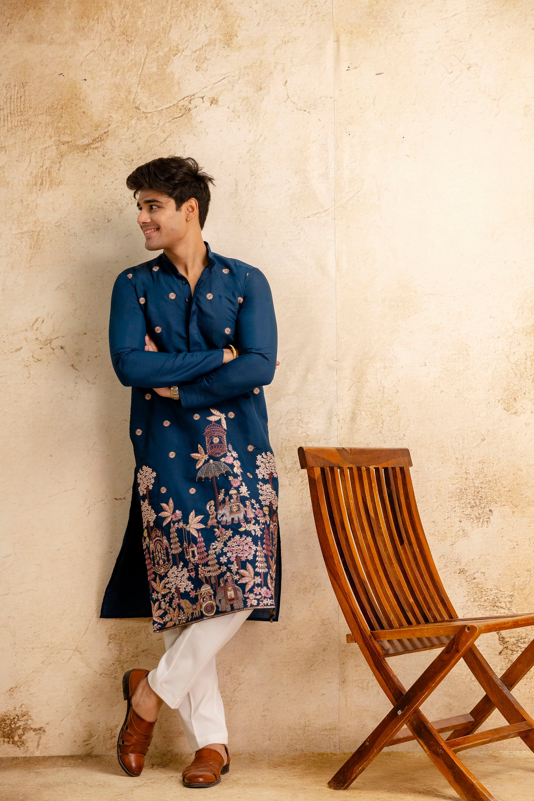 EMBROIDERED & SEQUIN KURTA