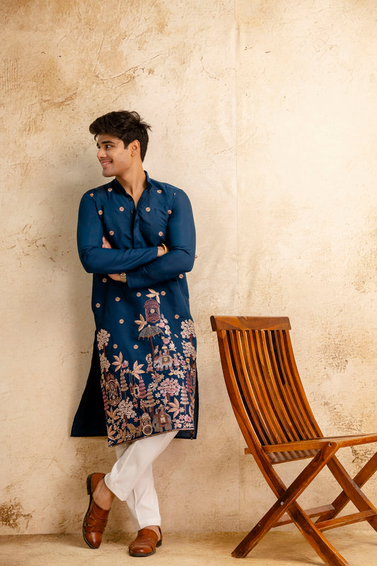 EMBROIDERED & SEQUIN KURTA