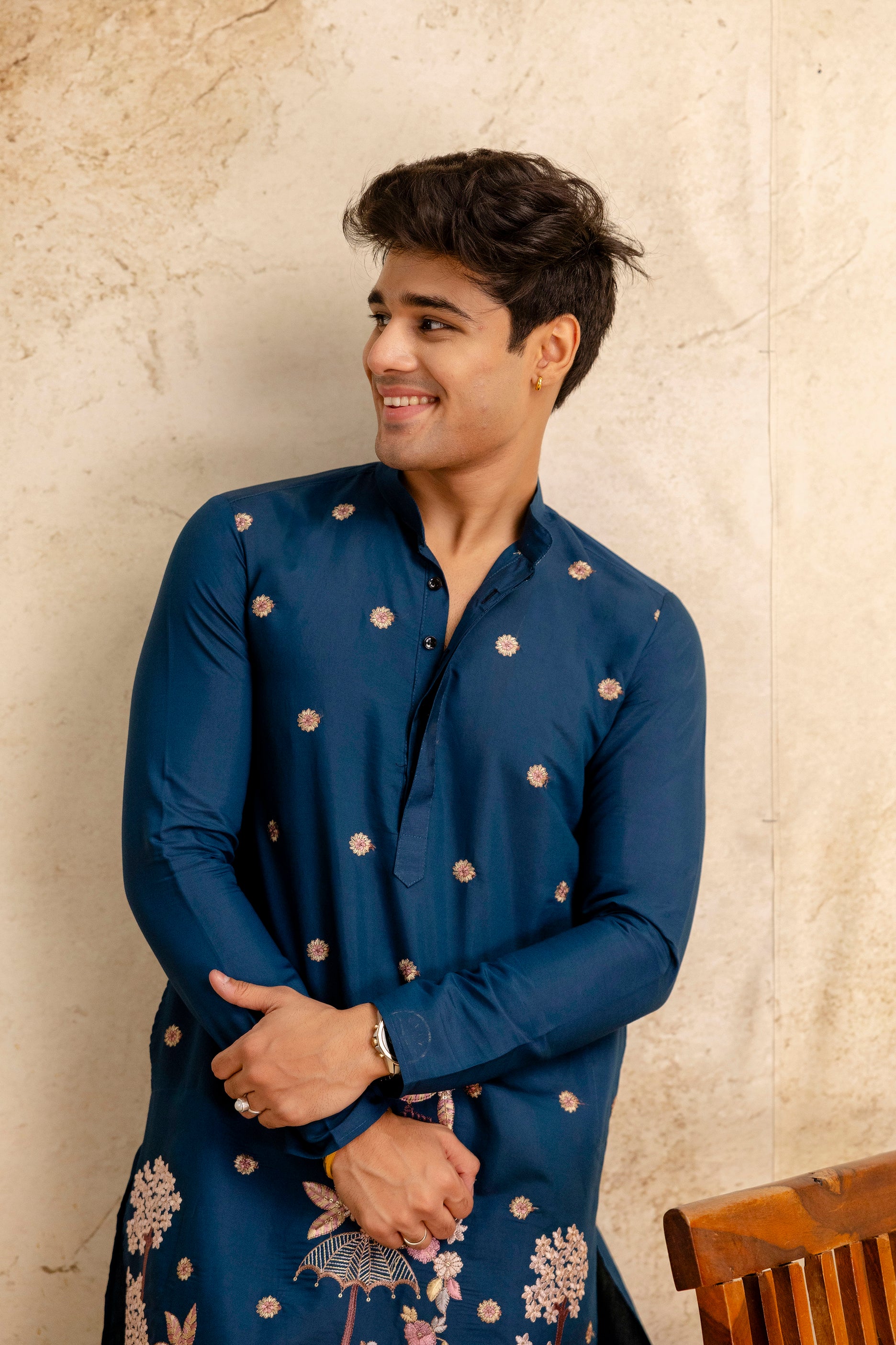 EMBROIDERED & SEQUIN KURTA