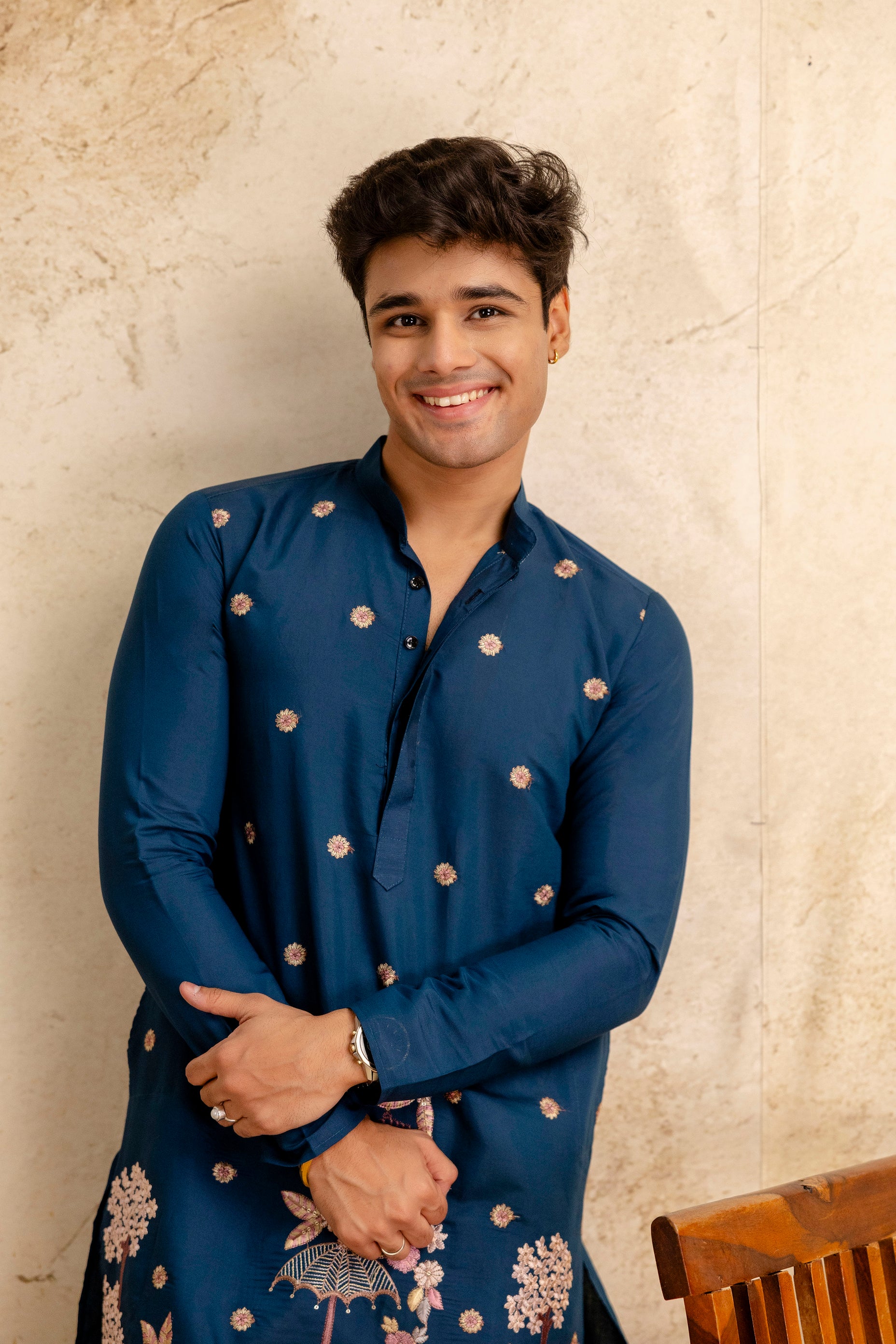 EMBROIDERED & SEQUIN KURTA