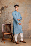 Embroidery Silk Kurta For Man