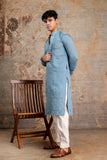 Embroidery Silk Kurta For Man