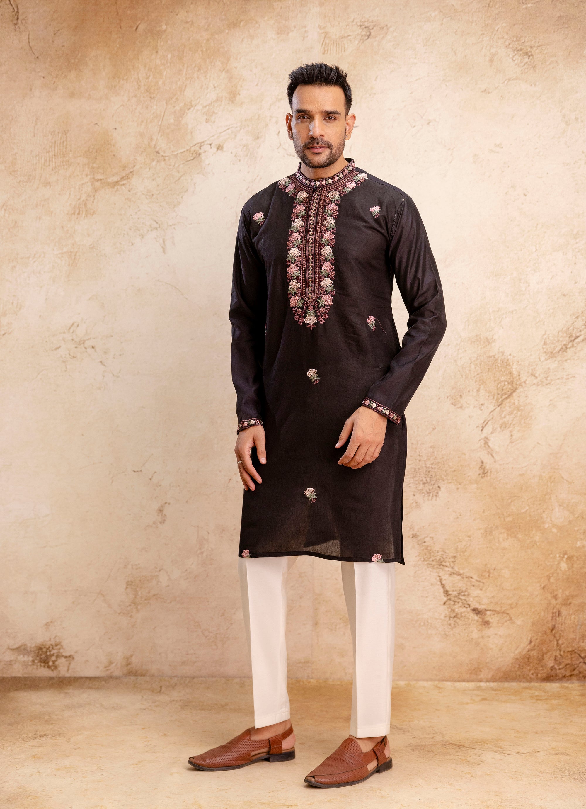 EMBROIDERED & SEQUIN KURTA