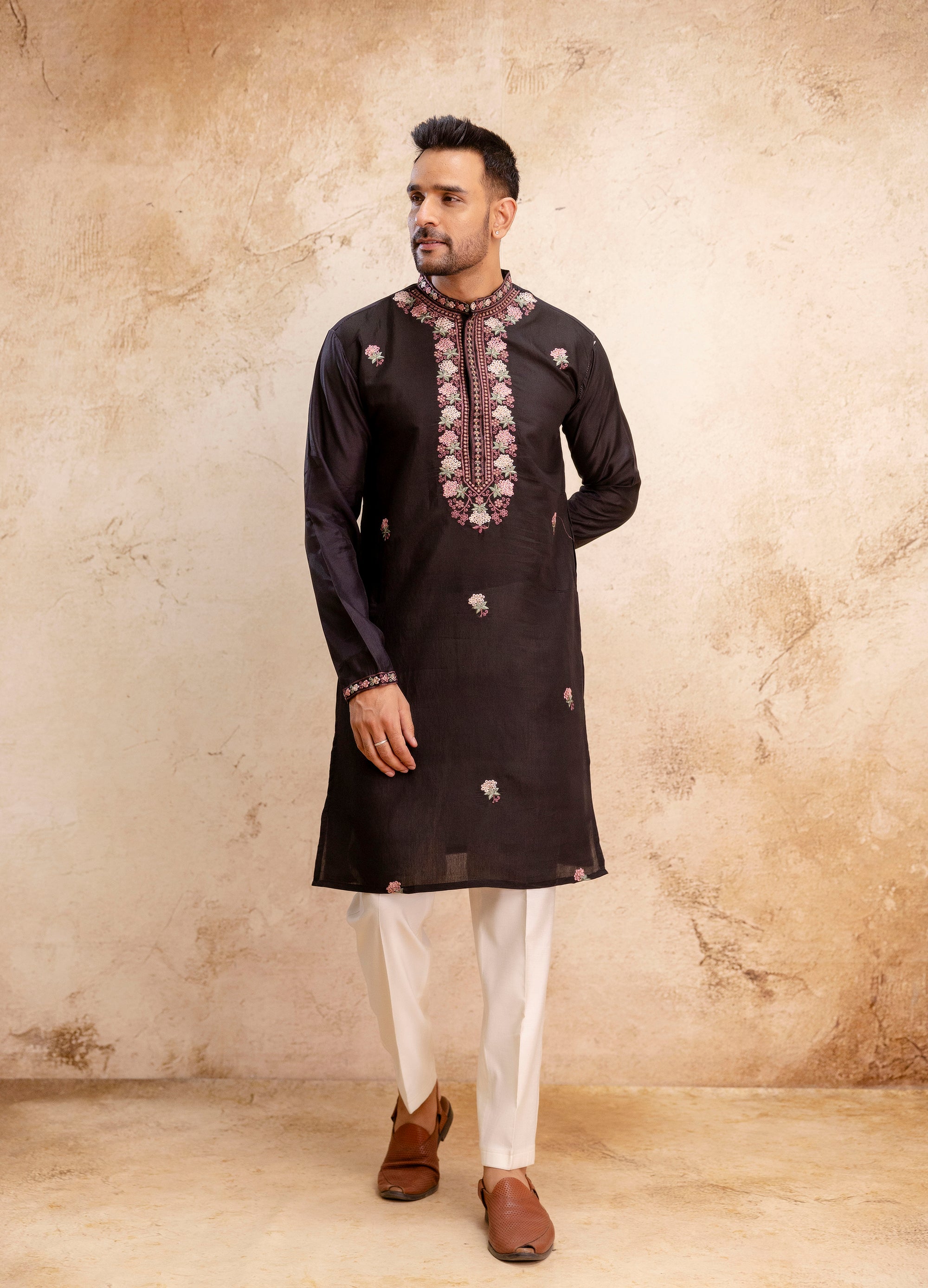 EMBROIDERED & SEQUIN KURTA