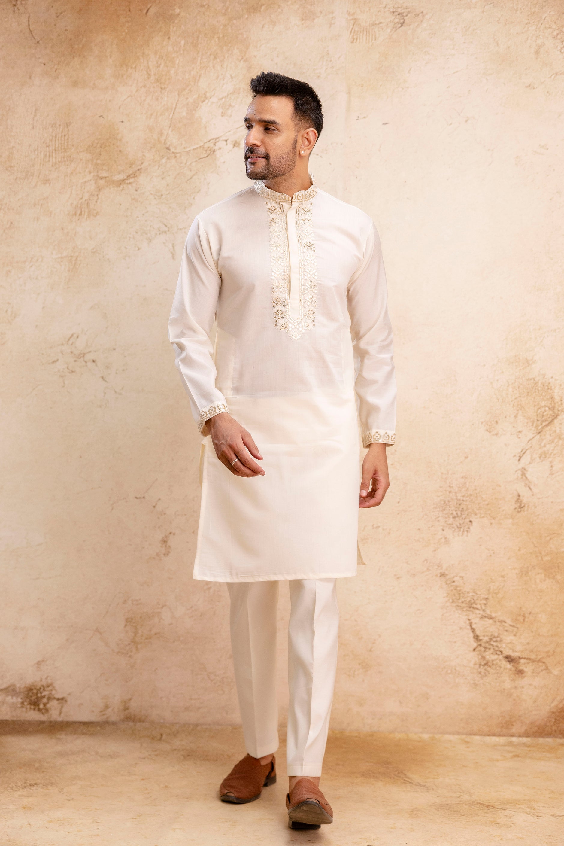 EMBROIDERED & SEQUIN KURTA