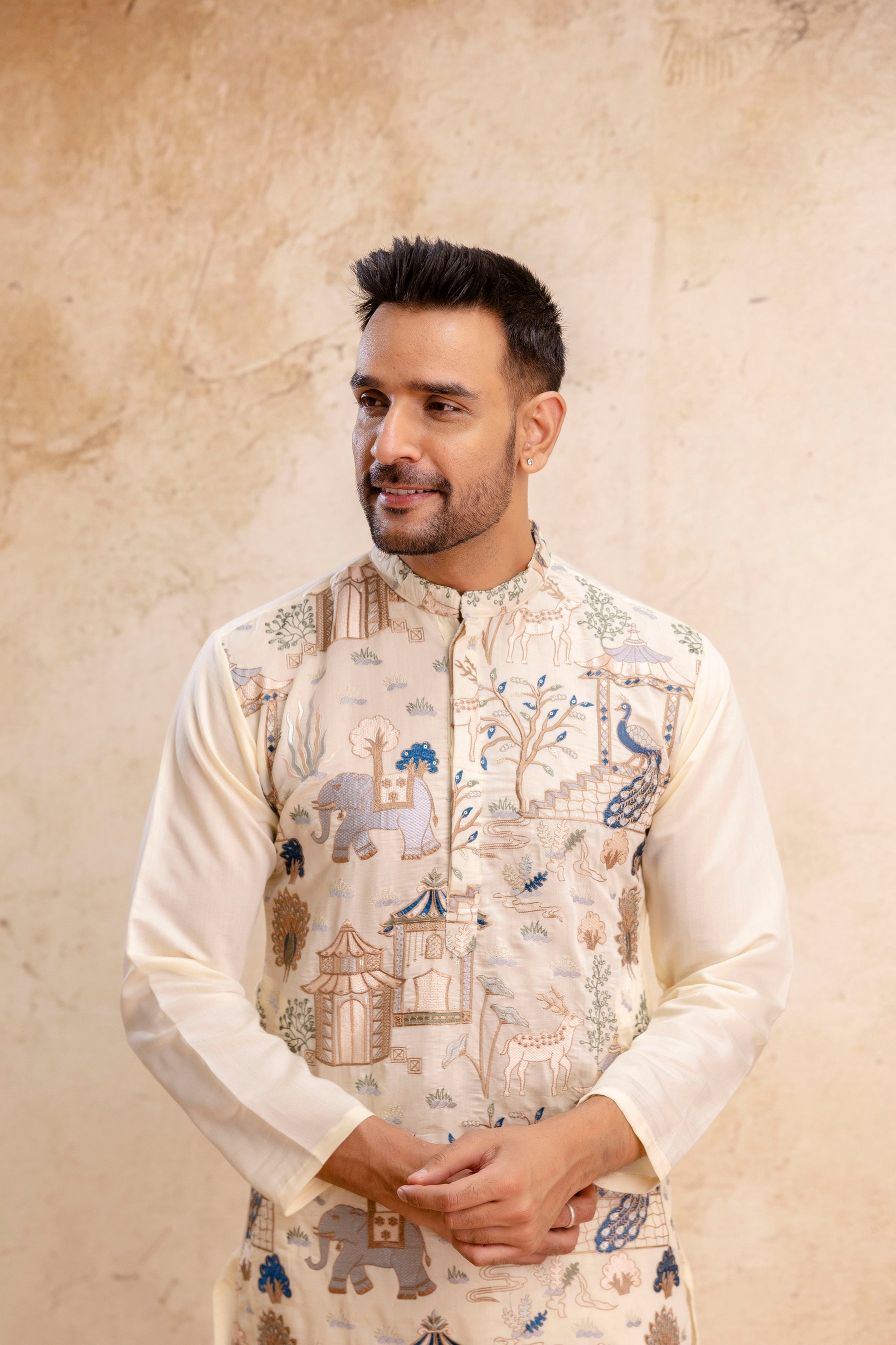 EMBROIDERED & SEQUIN KURTA