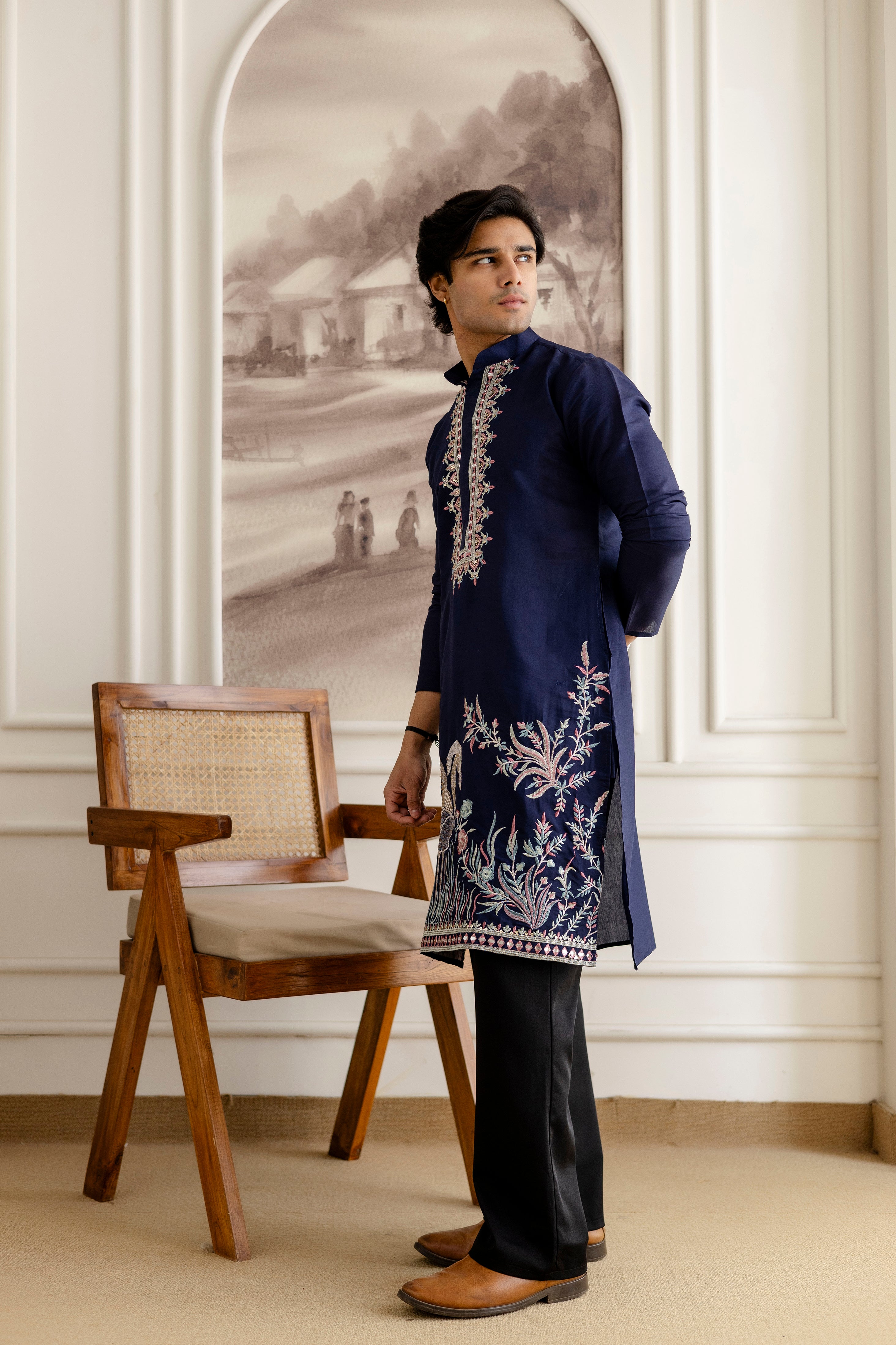 Designer Men’s Kurtas with Traditional Indian Craft