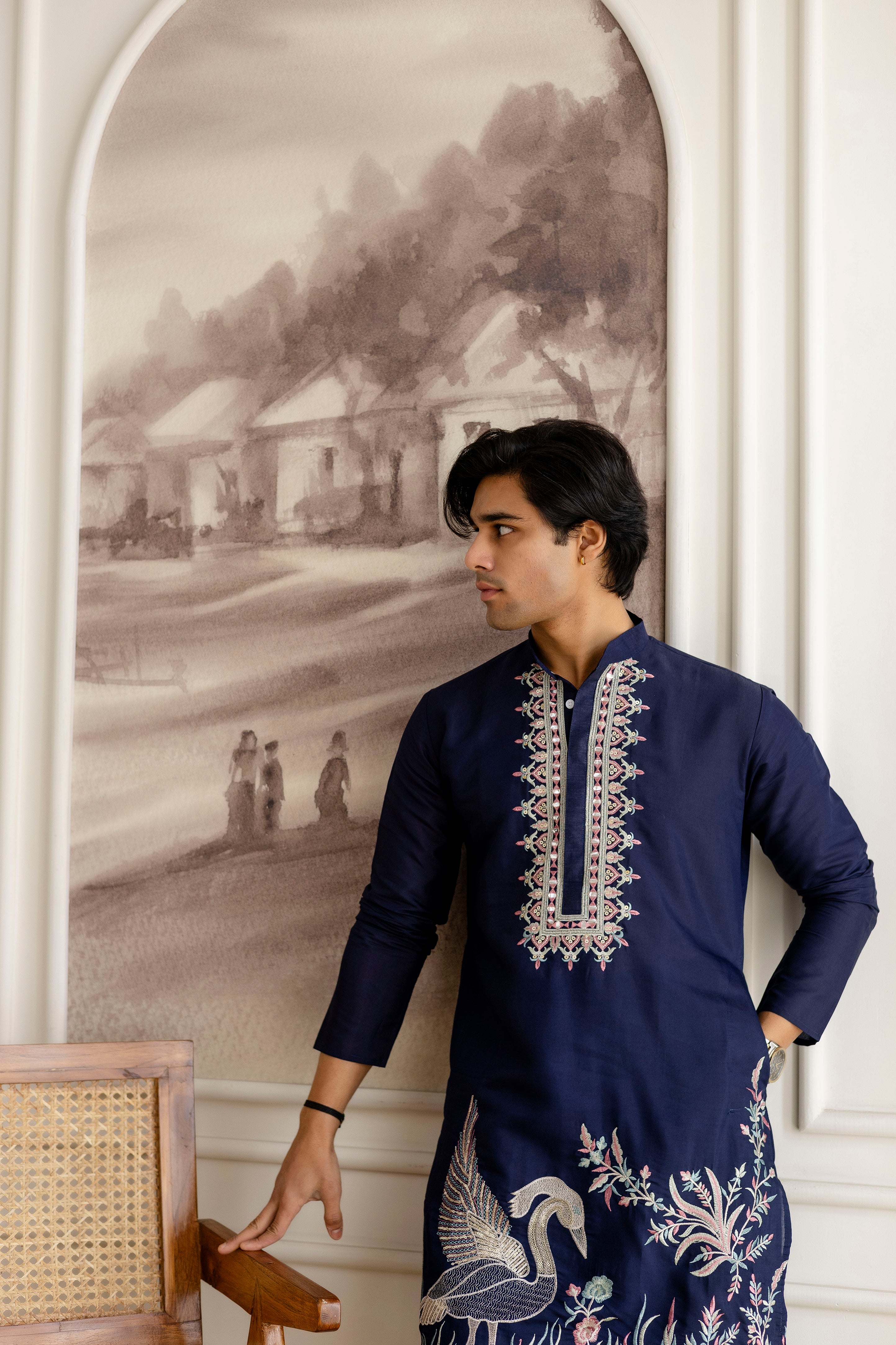 Designer Men’s Kurtas with Traditional Indian Craft