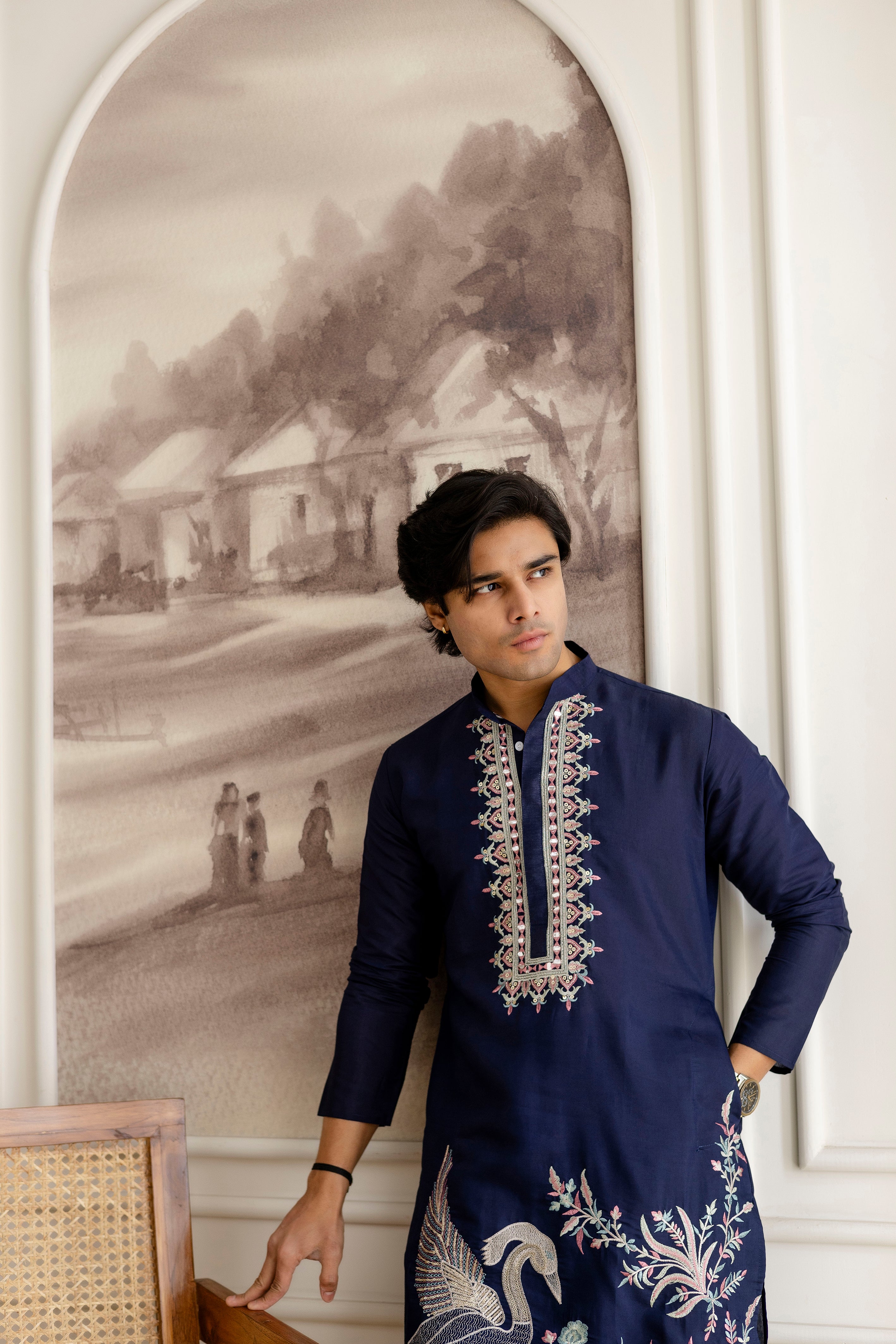 Designer Men’s Kurtas with Traditional Indian Craft