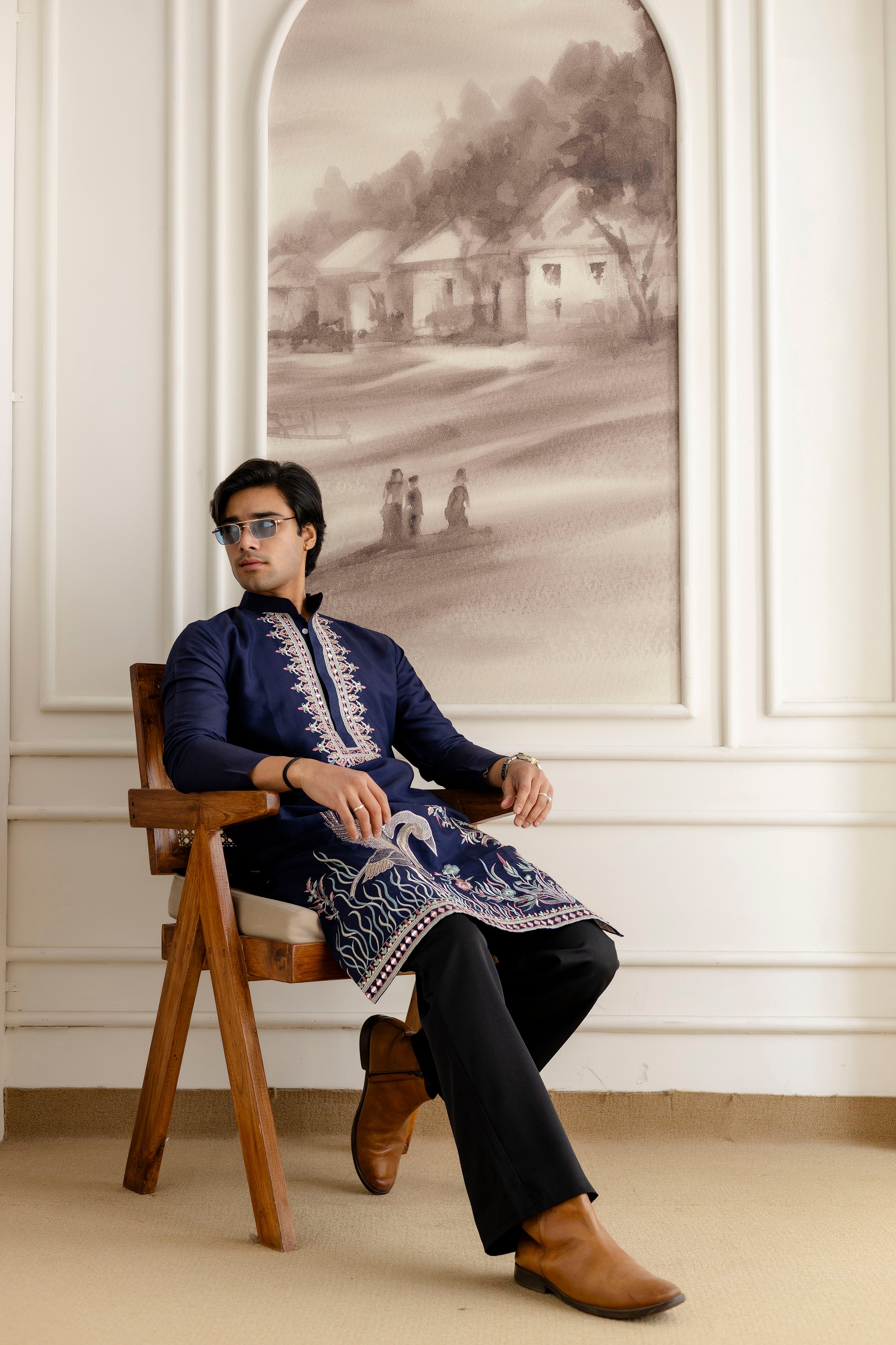 Designer Men’s Kurtas with Traditional Indian Craft