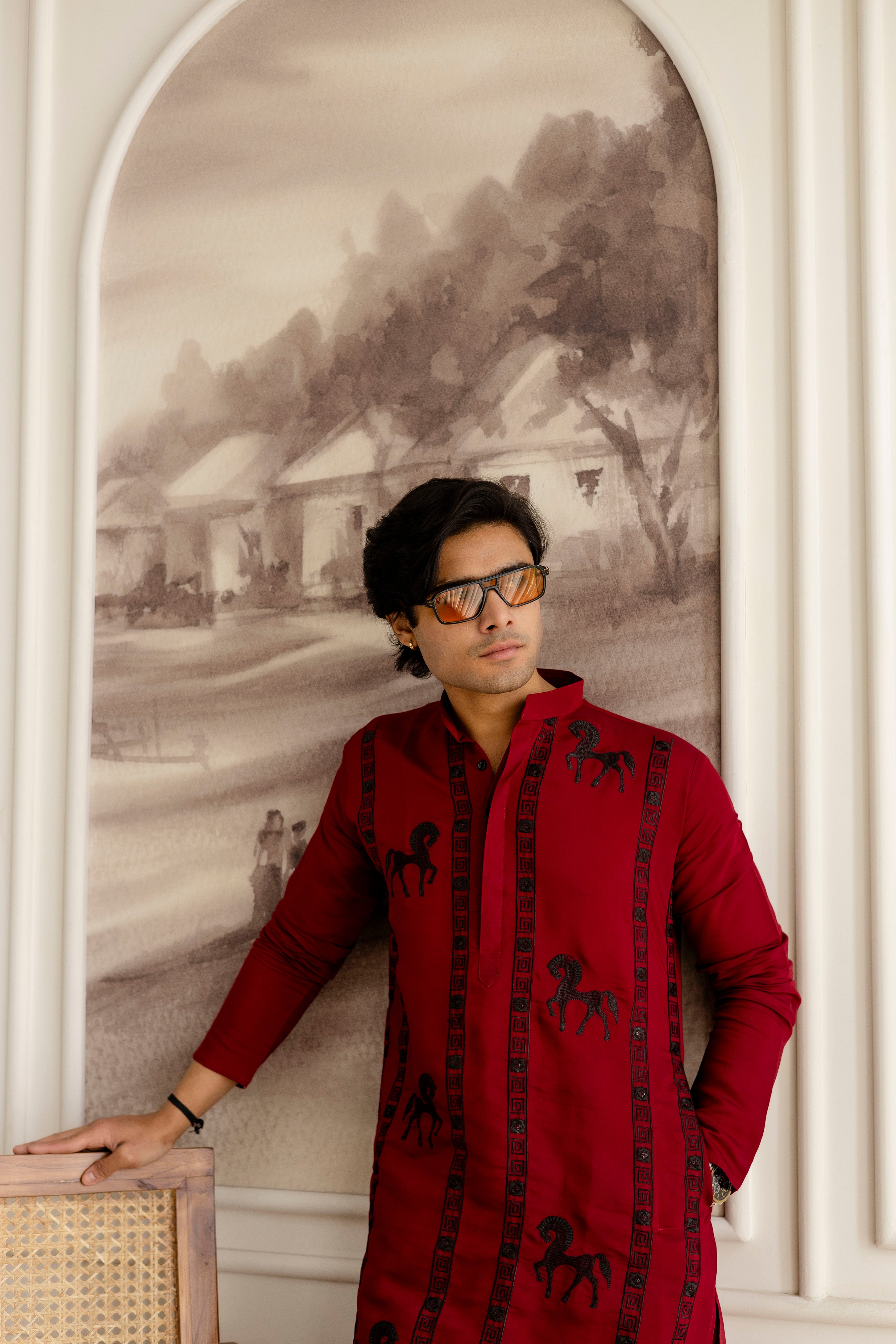 Designer Men’s Kurtas with Traditional Indian Craft