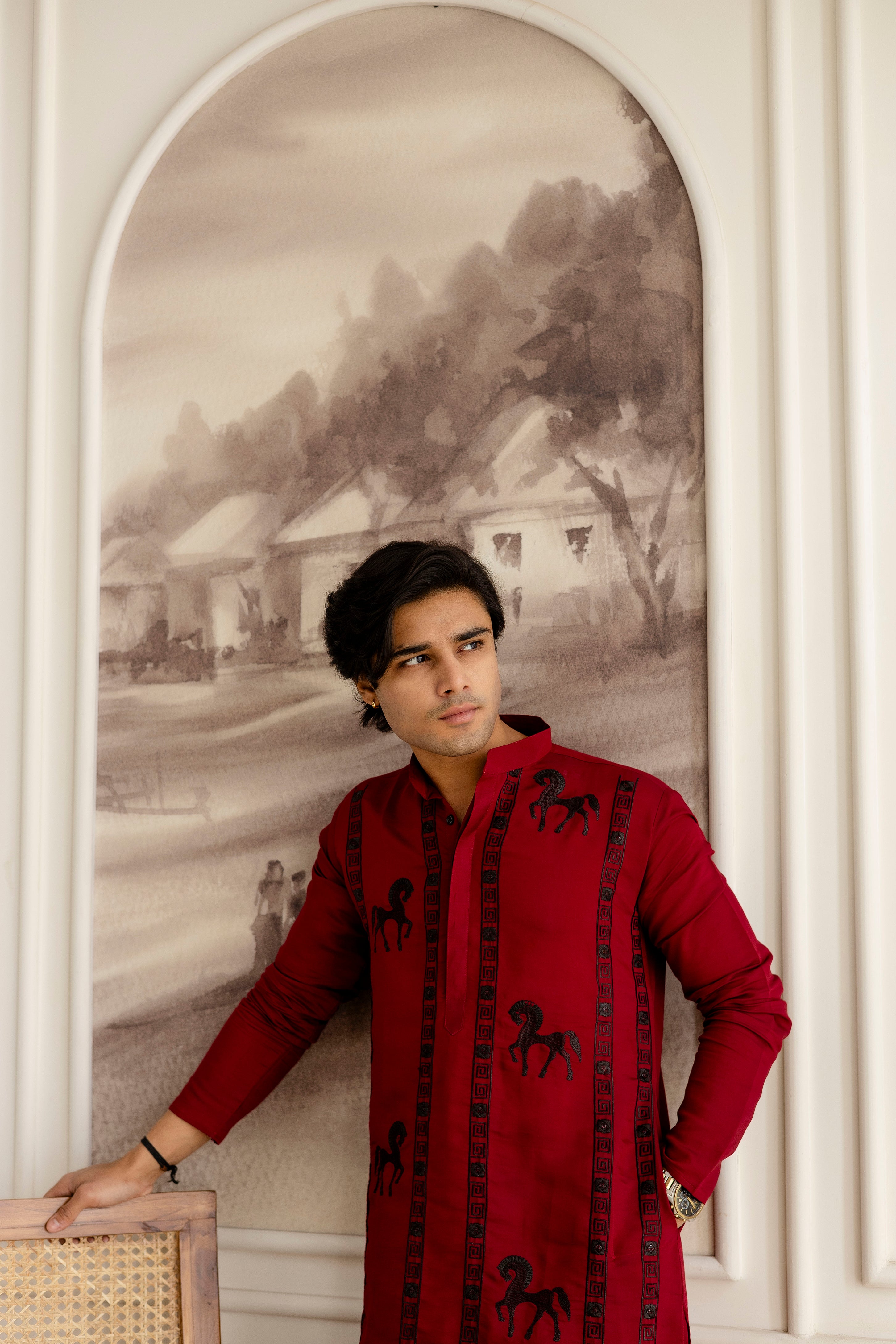 Designer Men’s Kurtas with Traditional Indian Craft