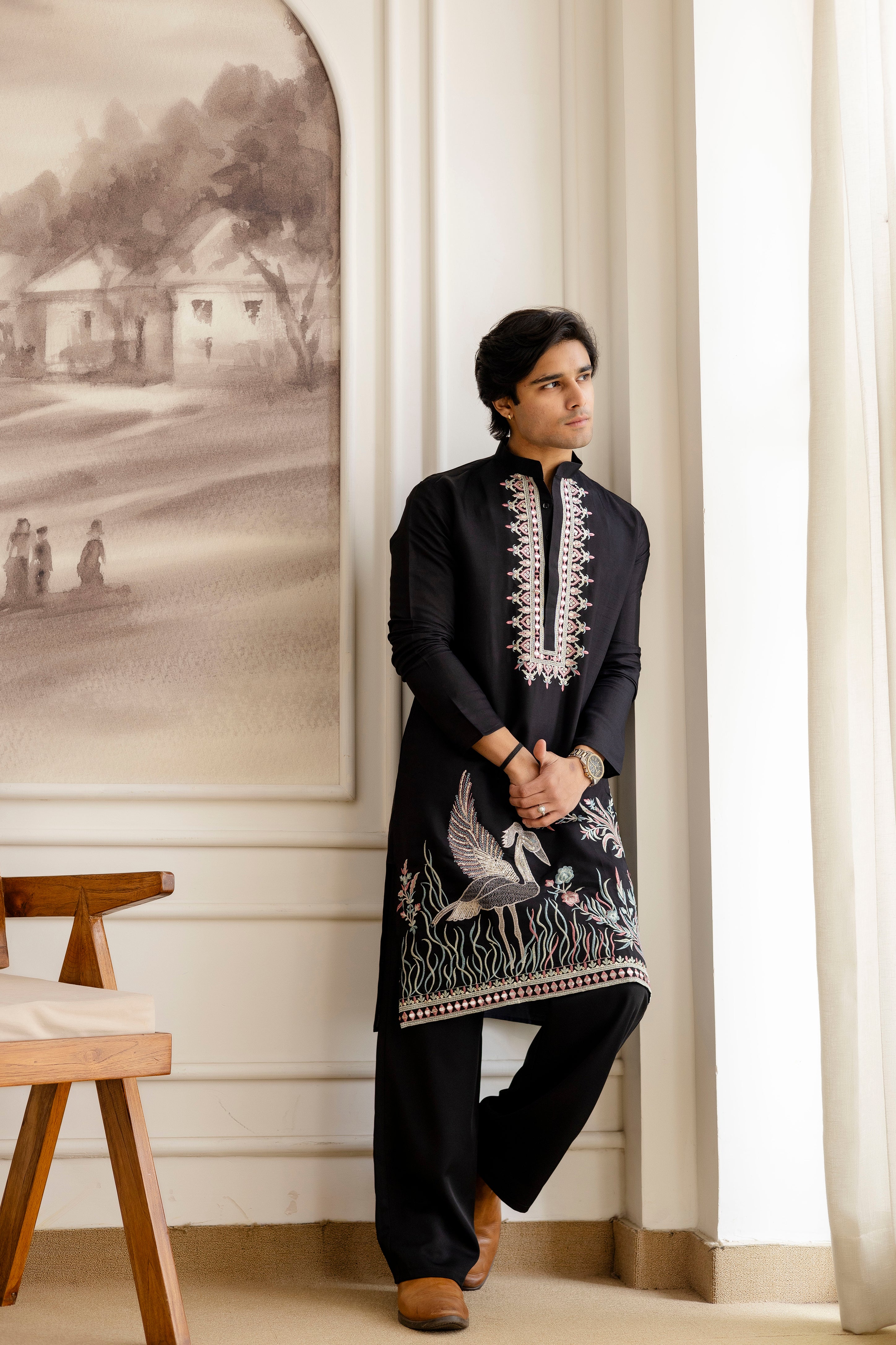 Designer Men’s Kurtas With Traditional Indian Craft