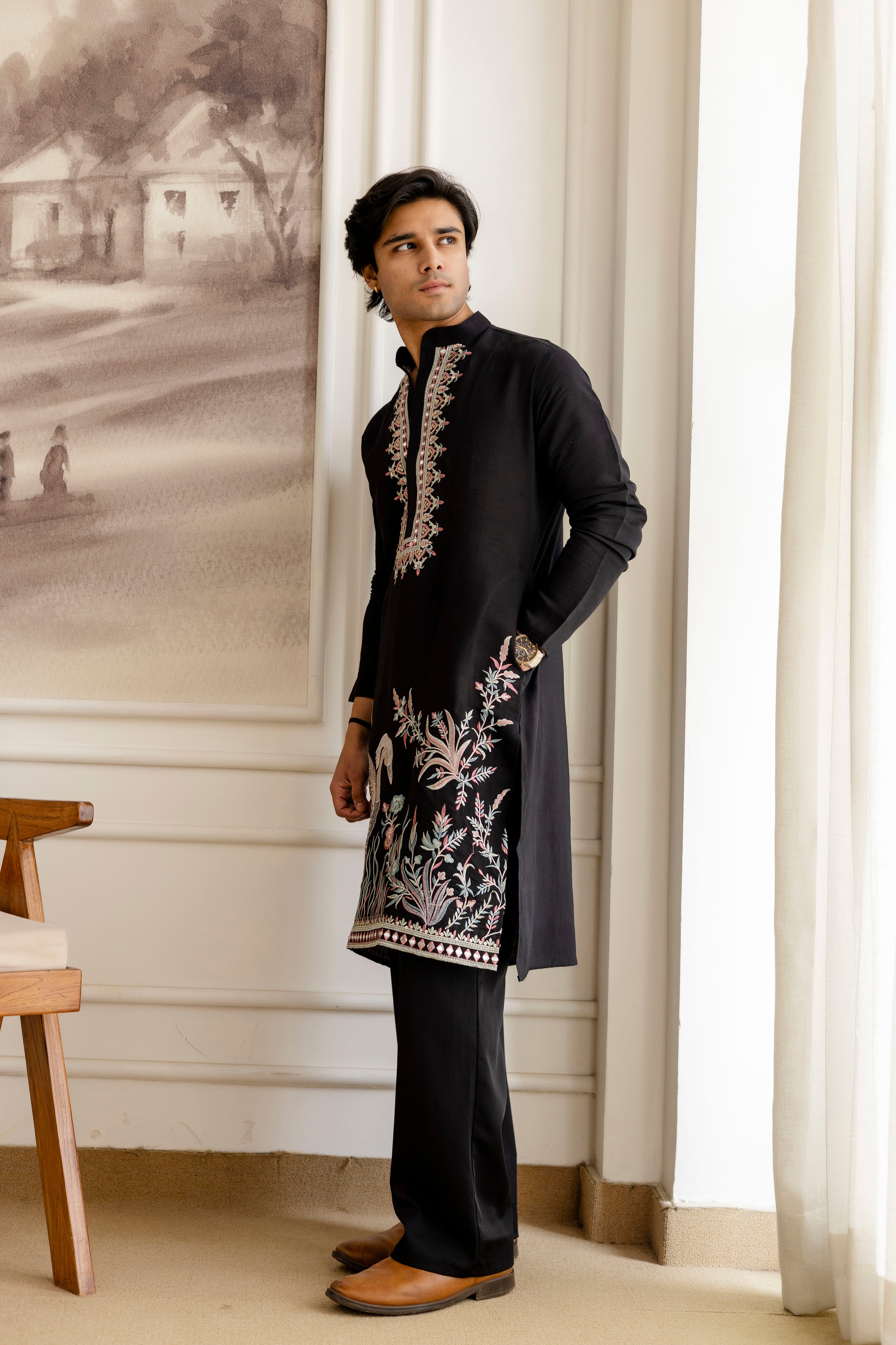 Designer Men’s Kurtas With Traditional Indian Craft