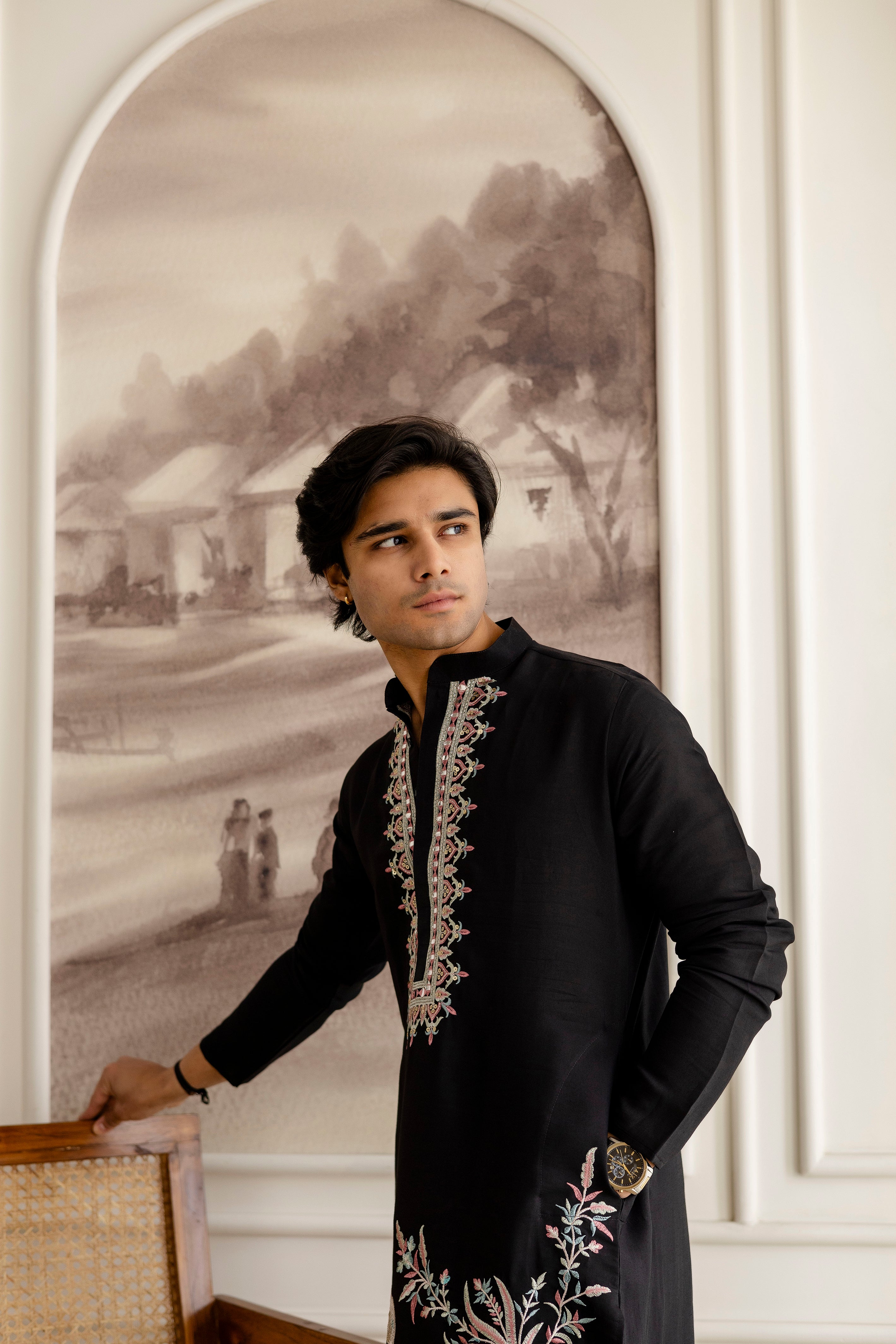 Designer Men’s Kurtas With Traditional Indian Craft