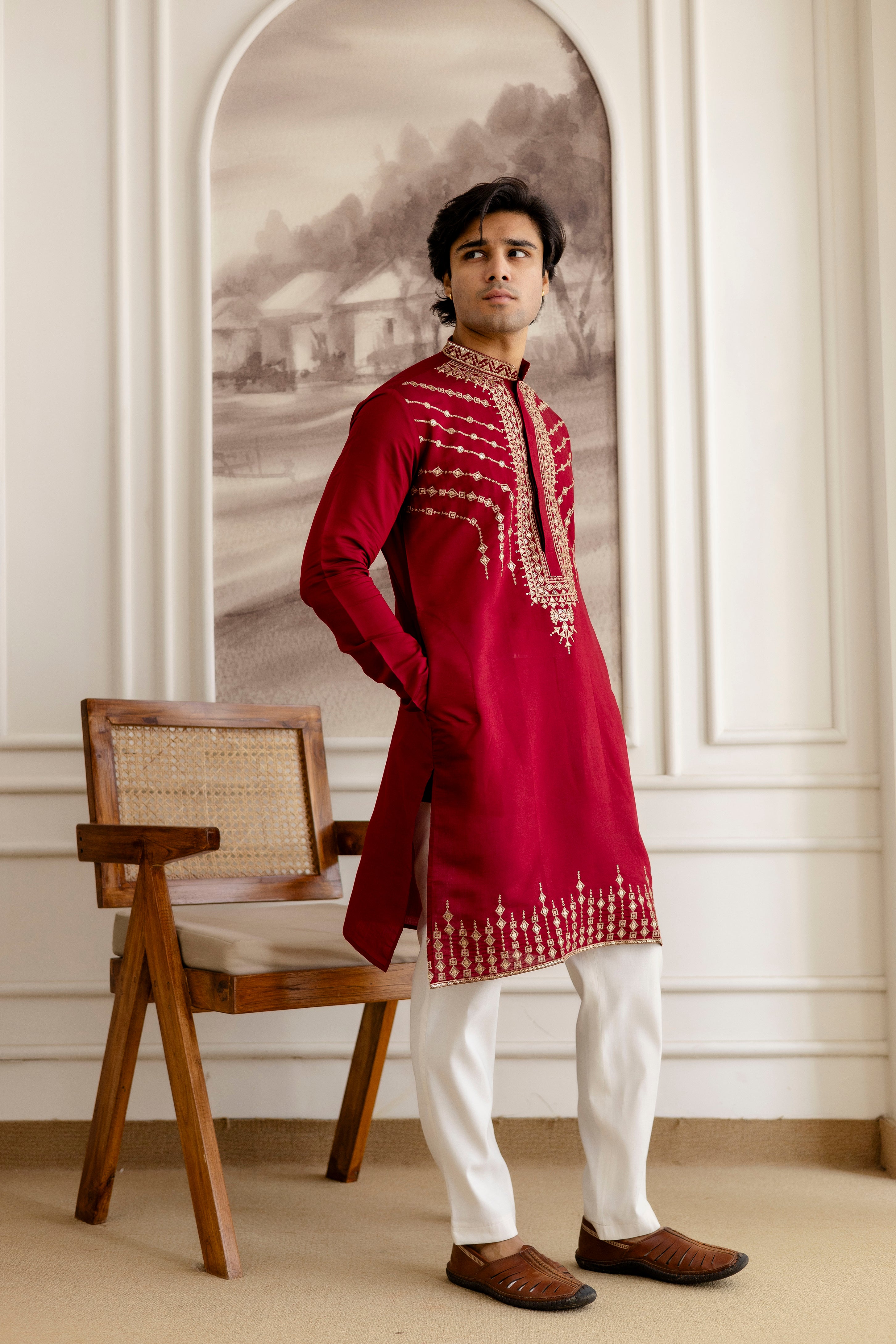 Designer Embroidery Kurta