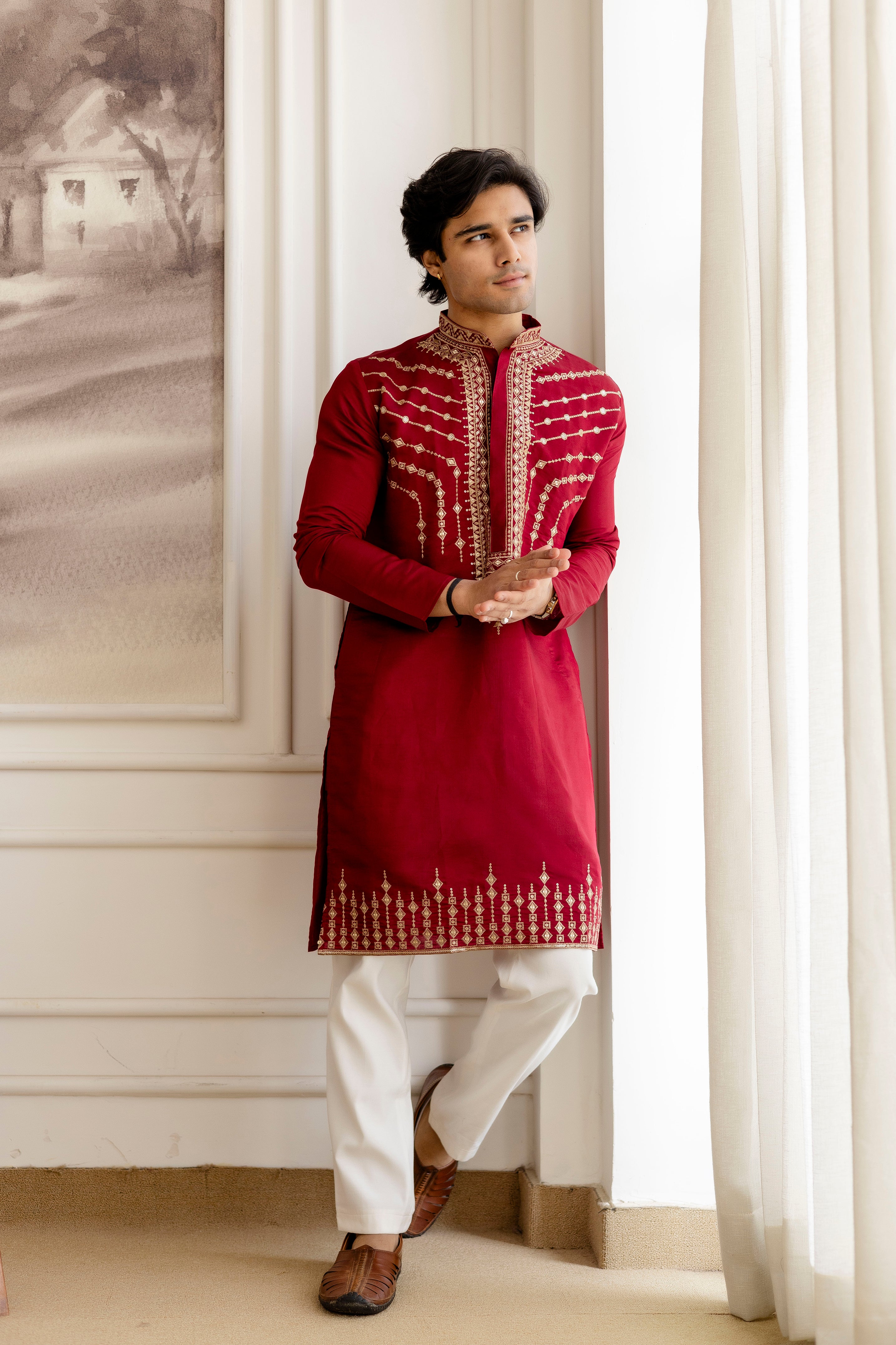 Designer Embroidery Kurta