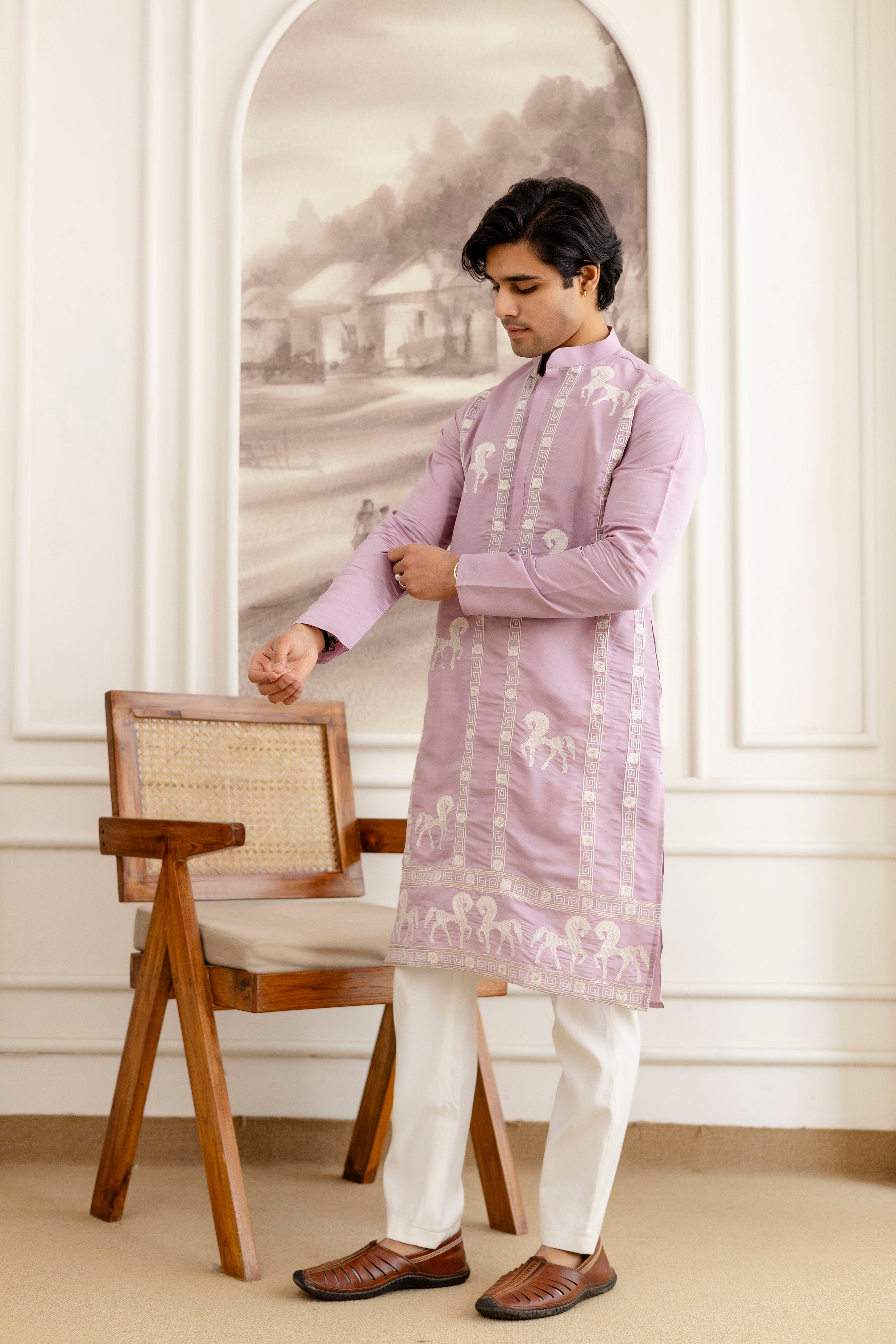 Designer Men’s Kurtas With Traditional Indian Craft