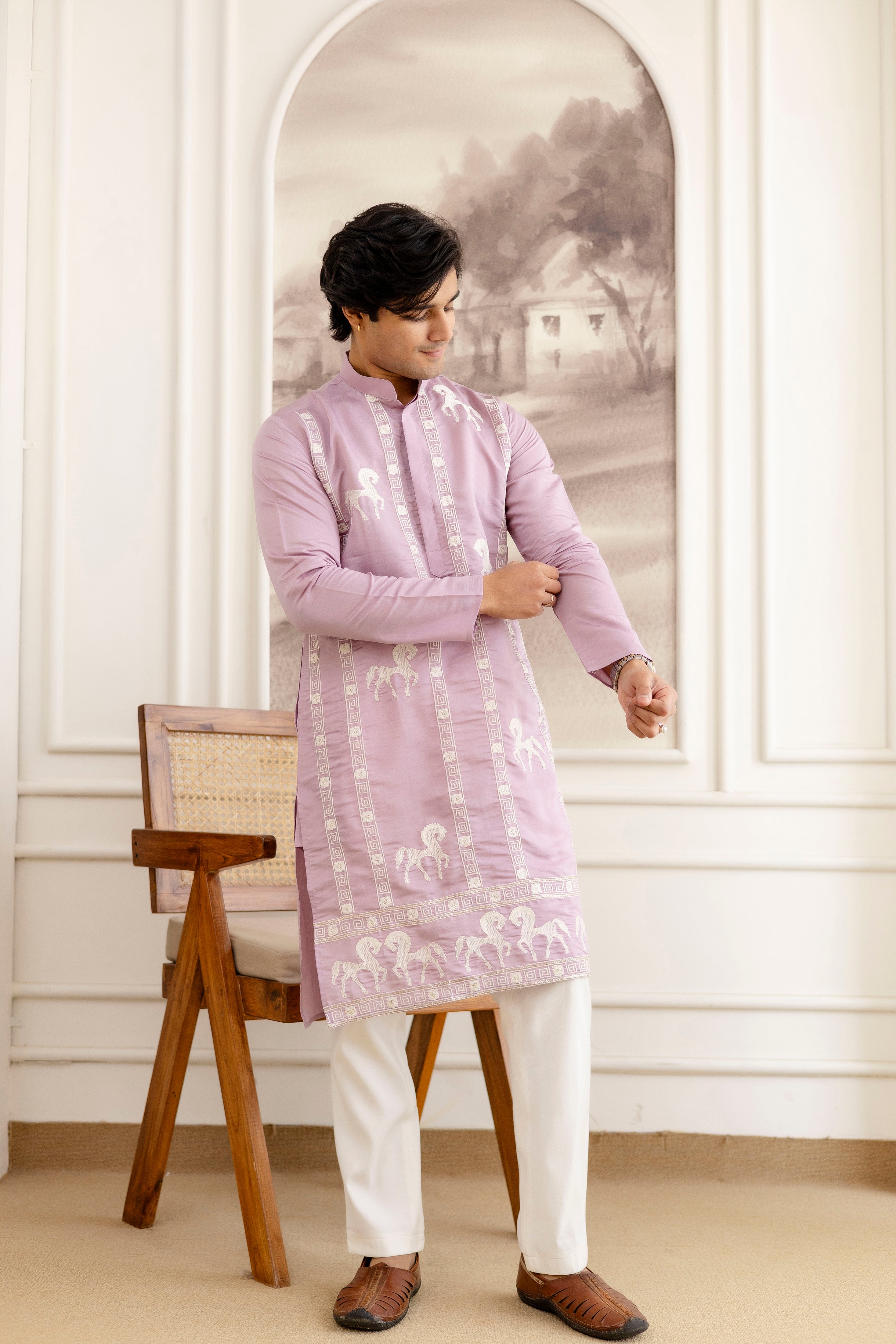Designer Men’s Kurtas With Traditional Indian Craft